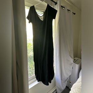 Gently worn. Black tshirt maxi dress